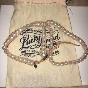 Lucky Brand pearl wrap bracelet